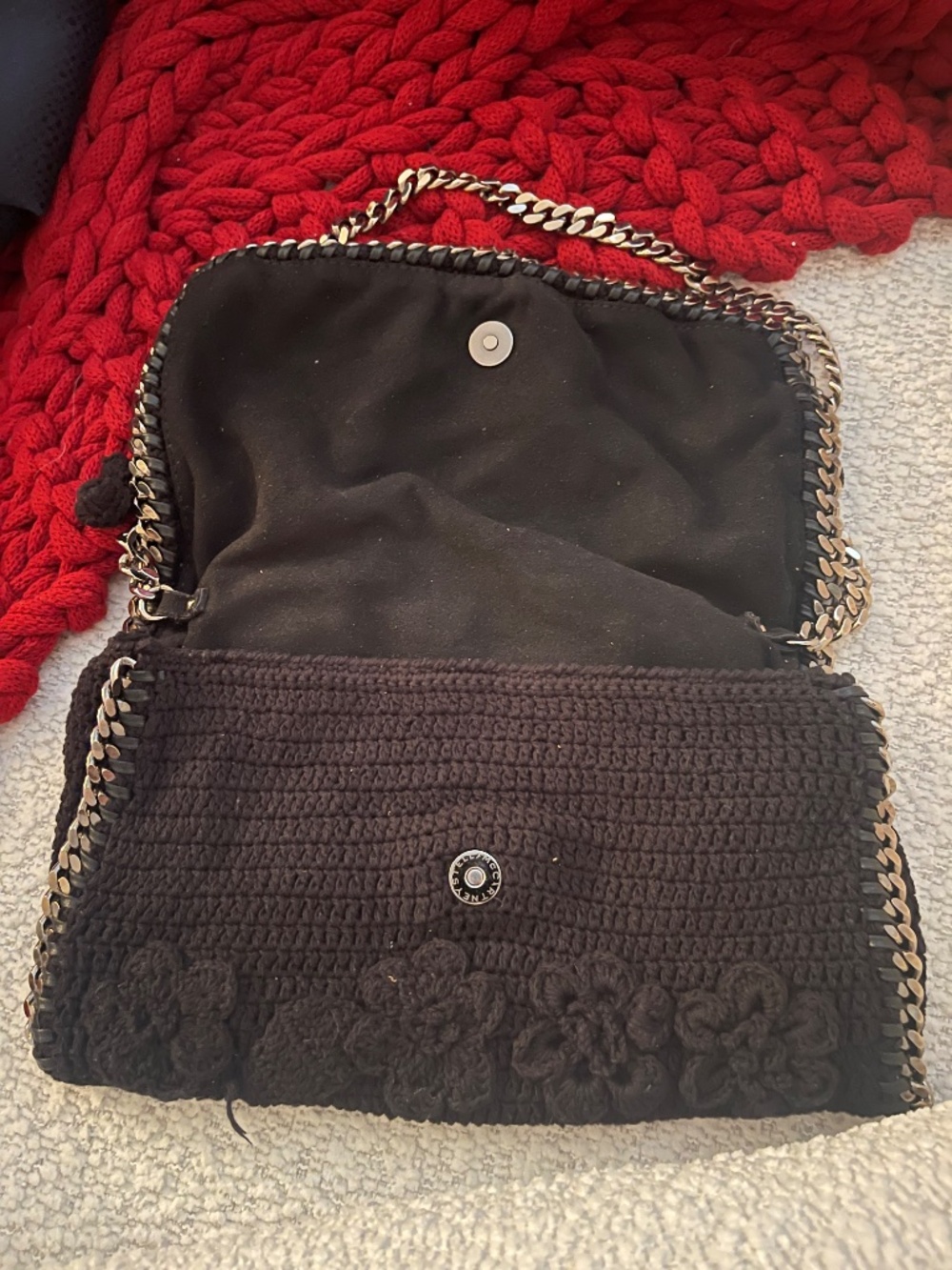 RARE Stella McCartney Mini Falabella Crochet Shoulder Bag - Picture 4 of 11